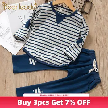 

Bear Leader Baby Boys Clothing Sets New Winter Kids Boy Clothes Striped Boy Sportsuits Children Clothing Set Spring Kids outfits