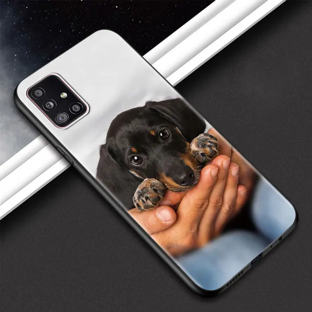 Animal Dachshund Dog Puppy Phone Shell For Samsung Galaxy A51 A71 A21s A12 A31 A41 A32 A02s A11 A72 A52 A42 5G A21 EU Soft Case B06