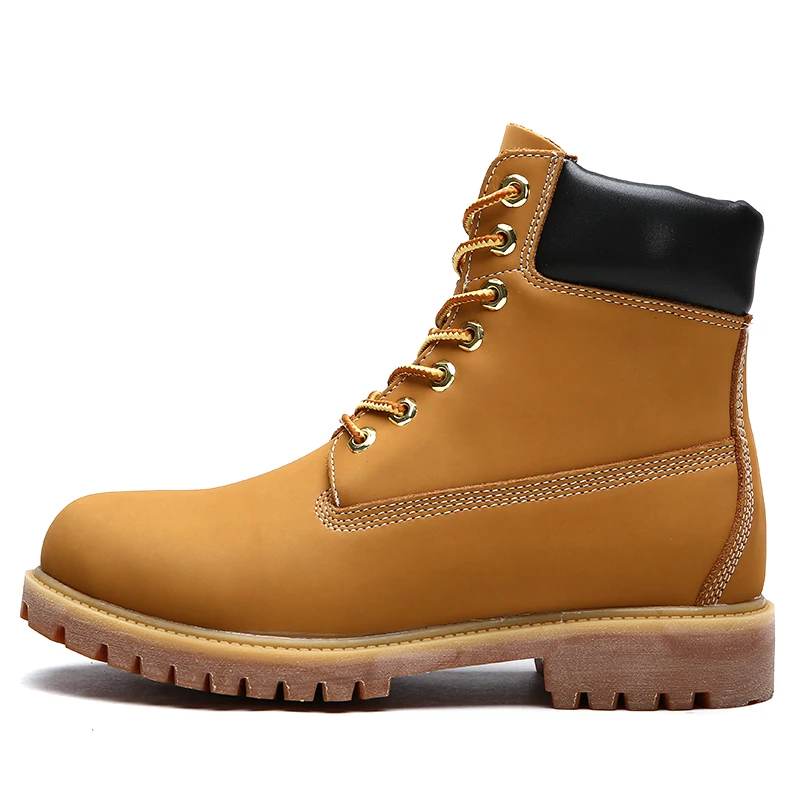 

High Quality Men Casual Shoes Winter Yellow Black Comfortable Boot Male Fashion Breathable Ankle Men Boot Couple Plus Size 35-45