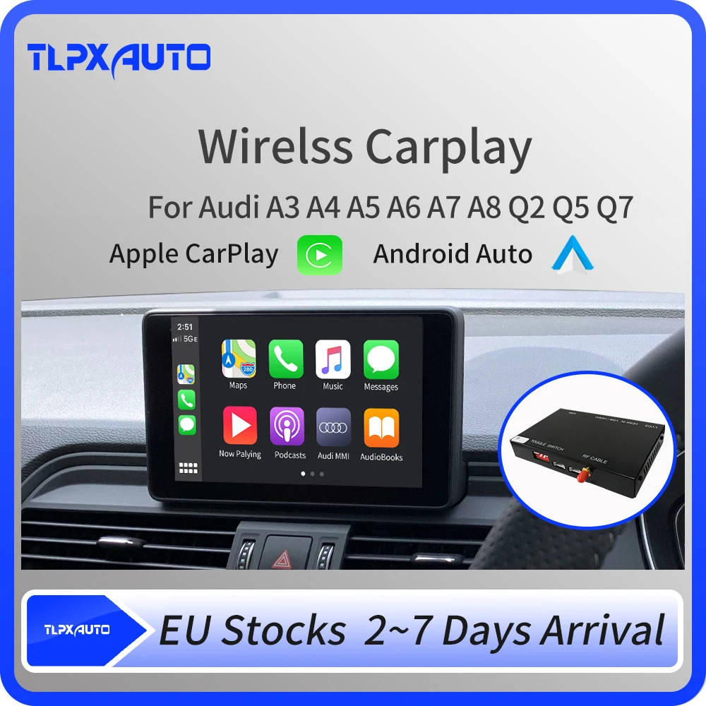 Беспроводной интерфейс CarPlay для AUDI B9 A5/S5/A4 MMI система с поддержкой Mirror link Android