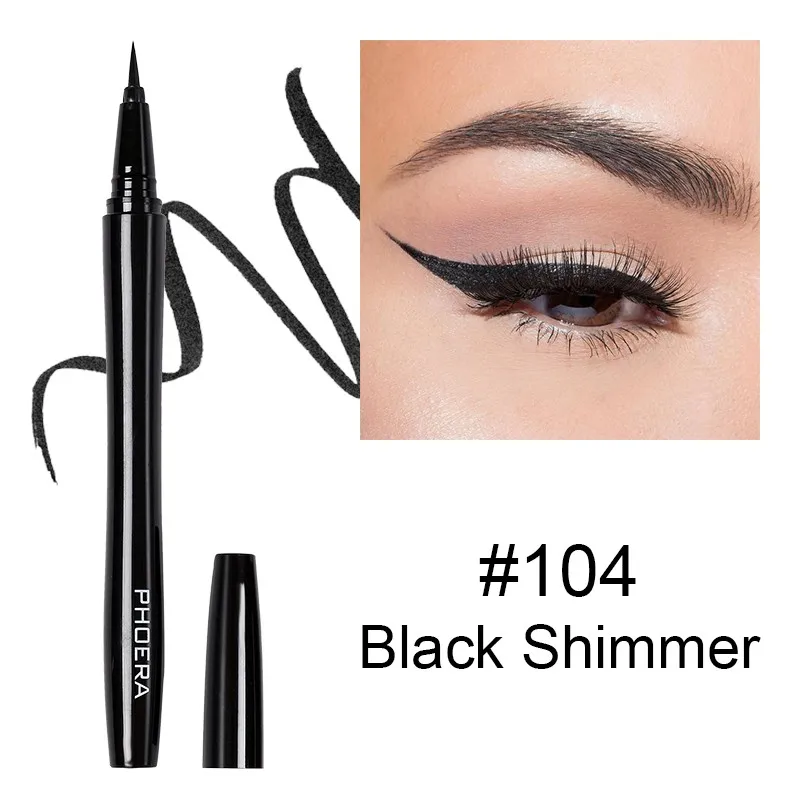 GF1033A104 Waterproof Eyeliner Long-lasting Smudge-proof Easy To Color Liquid Eyeliner eyeliner pen waterproof black cosmetic beauty makeup - Цвет: GF1033A104