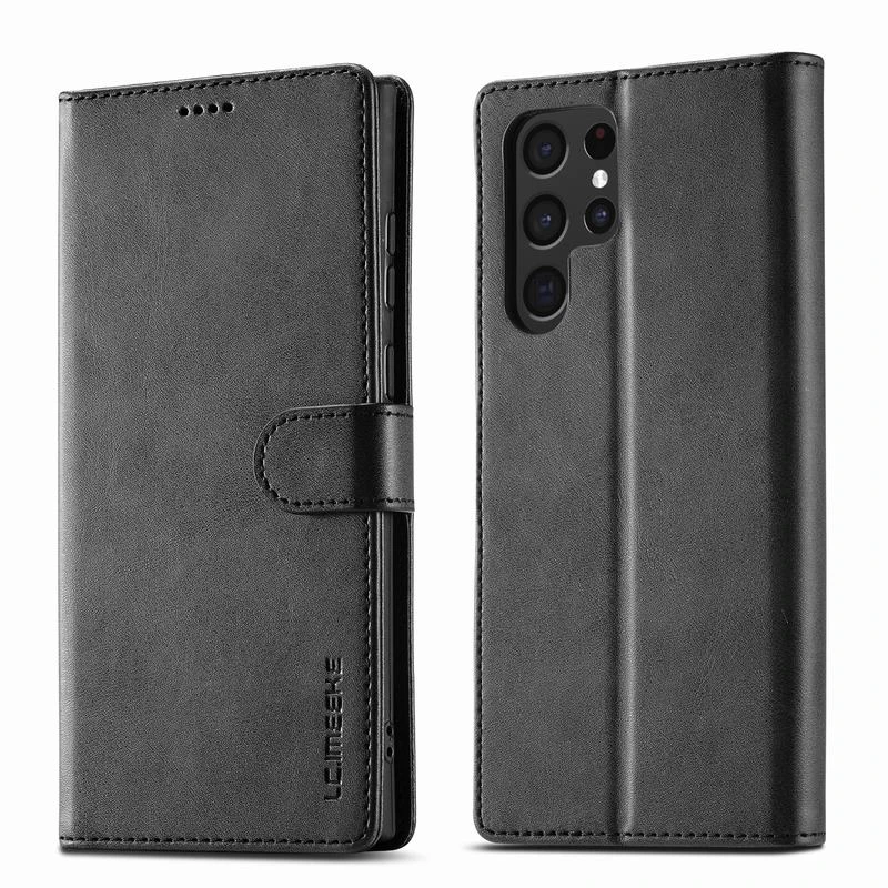 For Samsung Galaxy S22 Ultra Case Flip Wallet Cover For Samsung S22 Plus 5G Case Leather Magnetic Luxury Phone Bags Cases Coque samsung s22 ultra case