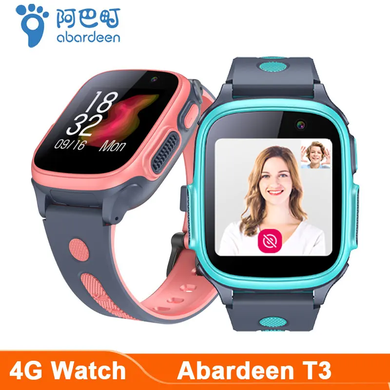 Abardeen T3 детские смарт часы 4G с видеозвоном gps умные Android 8.1 2 4G/5G WiFi Bluetooth Камера IP67