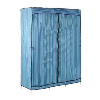 

Modern Simple Design Folding Closet Wardrobe Clothes Stainless Rack Organizer Storage Wardrobe Cabinets For Home Bedroom Storage