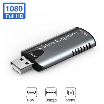 

USB Video Capture Card USB 2.0 HDMI Video Grabber Record Box For PS4 Game DVD Camcorder HD Camera Recording Live Streaming