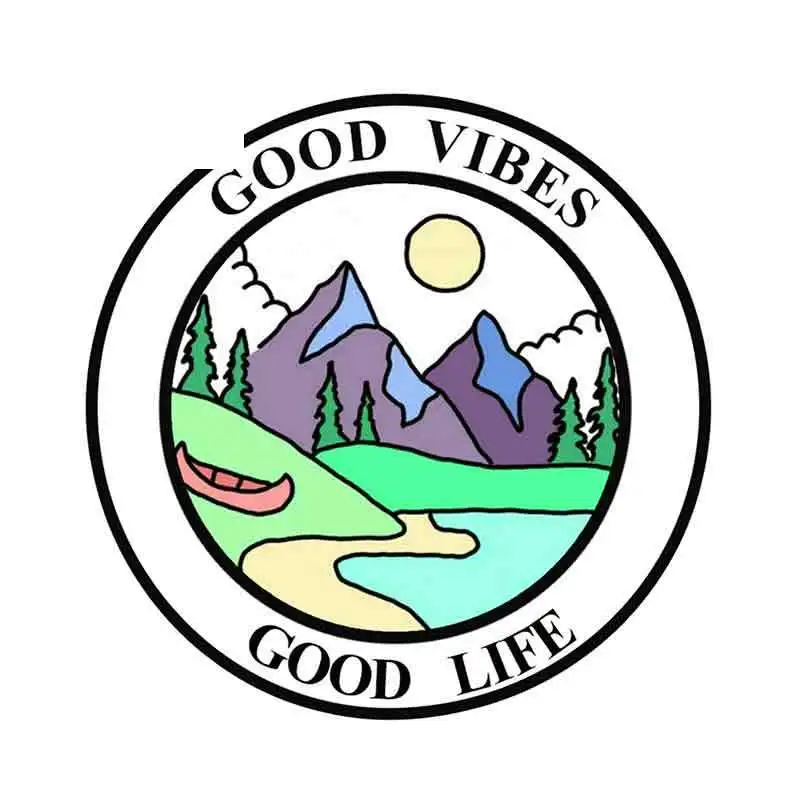 Креативные забавные наклейки для автомобиля Good Vibes Life 13 см х 12 6 | Автомобили и