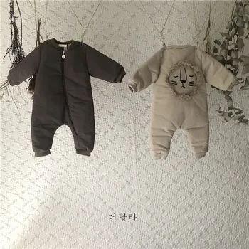 

Newborn Baby Boy Romper Thick Warm Baby Snowsuit Lion Romper Baby Winter Clothes Infant Girl Boy Romper Baby Outerwear Jumpsuit