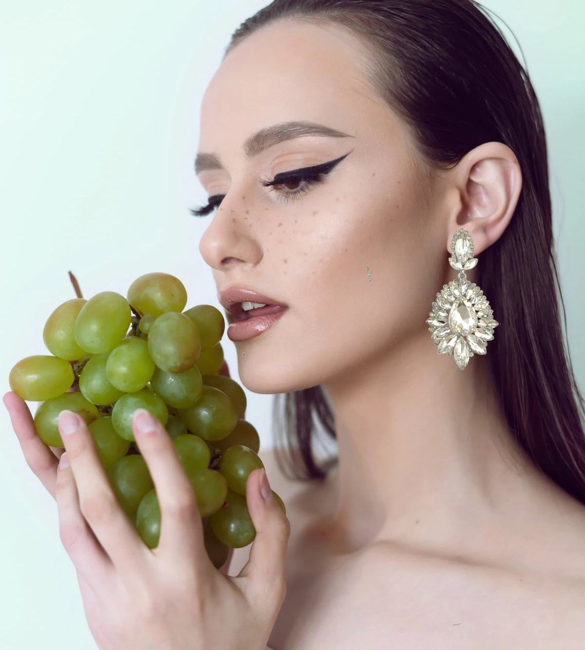 Женские свадебные серьги Стразы с австрийским кристаллом длинные висячие