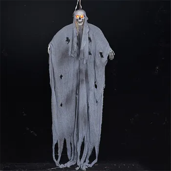 

Electric Voice Control Scary Skull Halloween Ghost Spooky Halloween Hanging Ghosts Haunted House Decoration Horror Party Props