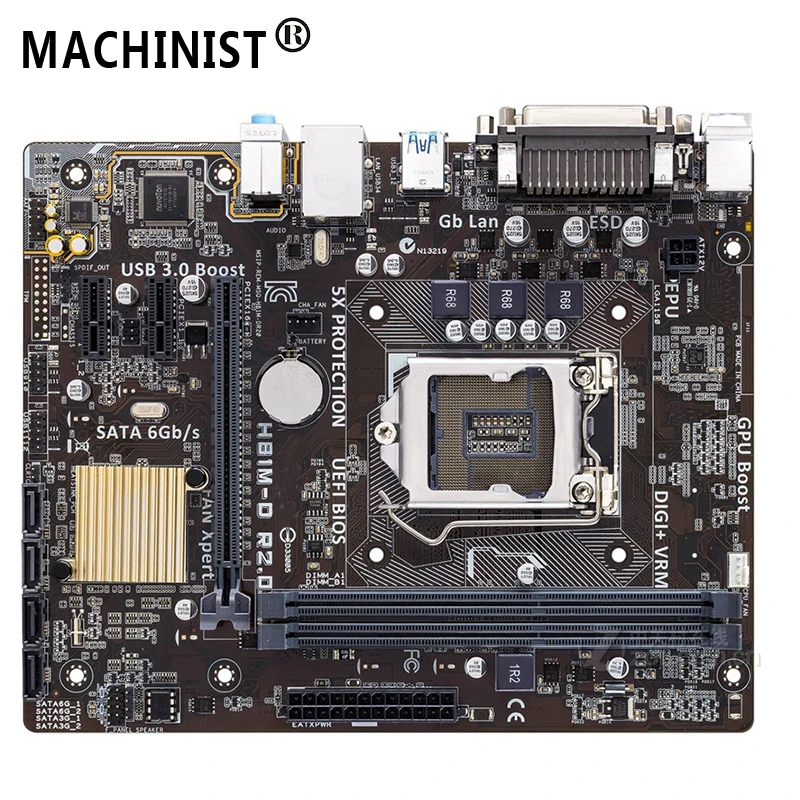 

Original For ASUS H81M-D R2.0 Desktop motherboard MB H81 LGA 1150 Micro-ATX DDR3 16GB SATA3.0 USB3.0 100% fully Tested