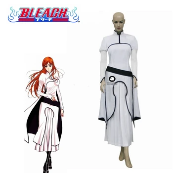 

Anime Bleach Orihime Inoue Arrancar Cosplay Costume Dress Custom Halloween Cosplay Free shipping