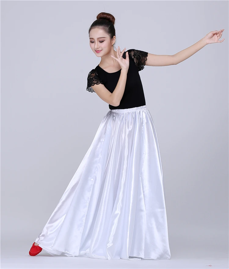 10 Цвета взрослых Фламенко юбка для индийского беллиданса, испанские платья Для женщин коррида испанский юбка для выступлений, юбка 360/540/720 DL5149