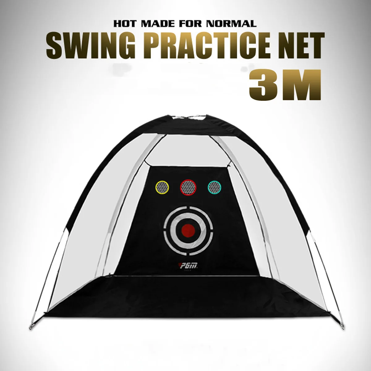

Golf Training Net Foldable Hitting Target Tent Cage Practice Driving Soccer Durable Polyester Oxford Cloth 2 x 1.4m/2 x3m