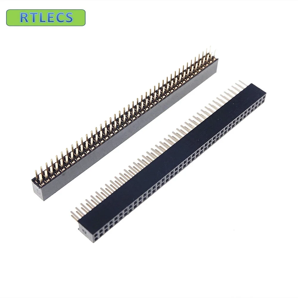 1000Pcs 2.54mm Pitch 2x40 Pin Male Double Row Pin Header Strip 