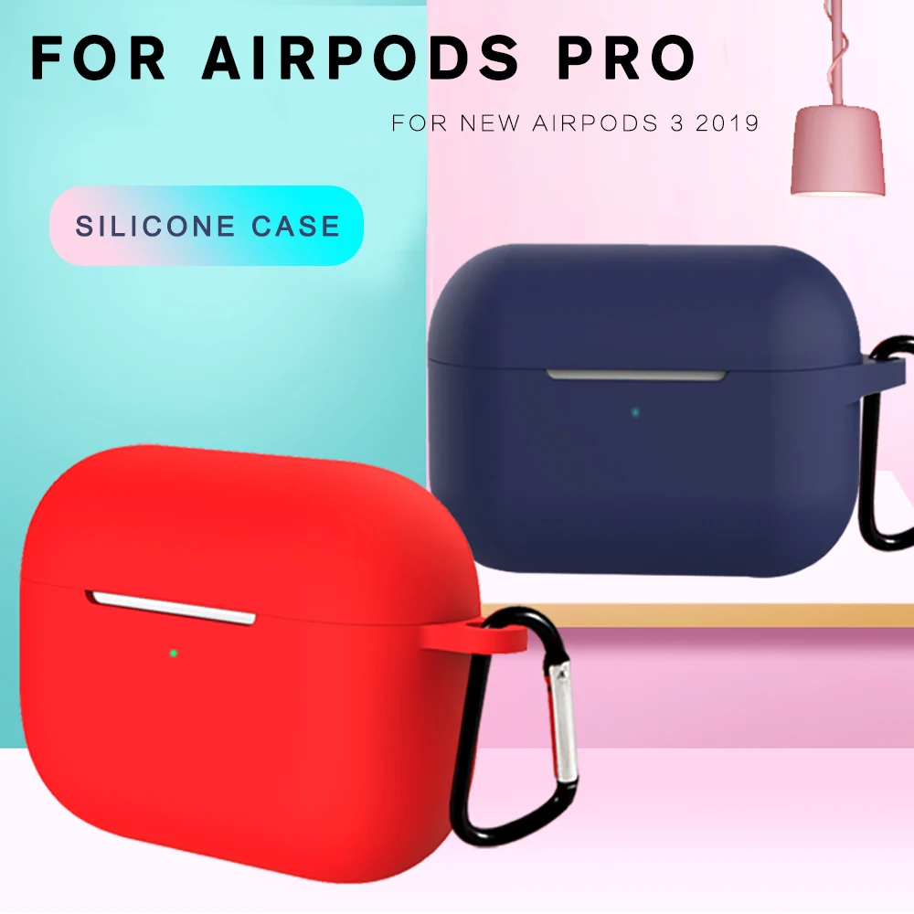 

Wireless Bluetooth Earphone Case For Airpods Pro Case Silicone Headphone Case For Apple Air pods 3 Cover Earpods Earbuds Box Bag