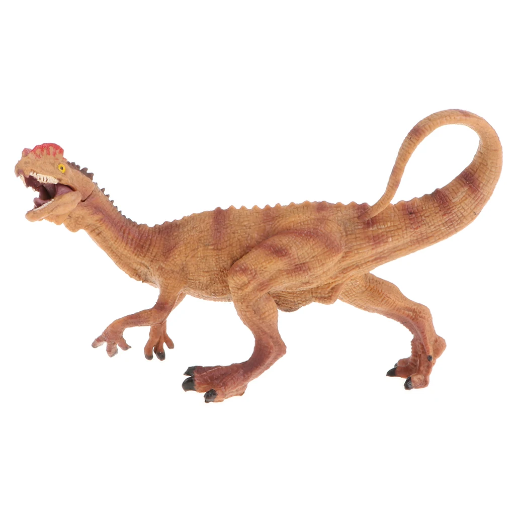 Lifelike Dilophosaurus Dinosaur Model Toy, Plastic Dinosaur for Kids and Toddlers, Educational Toy, Birthday Presents