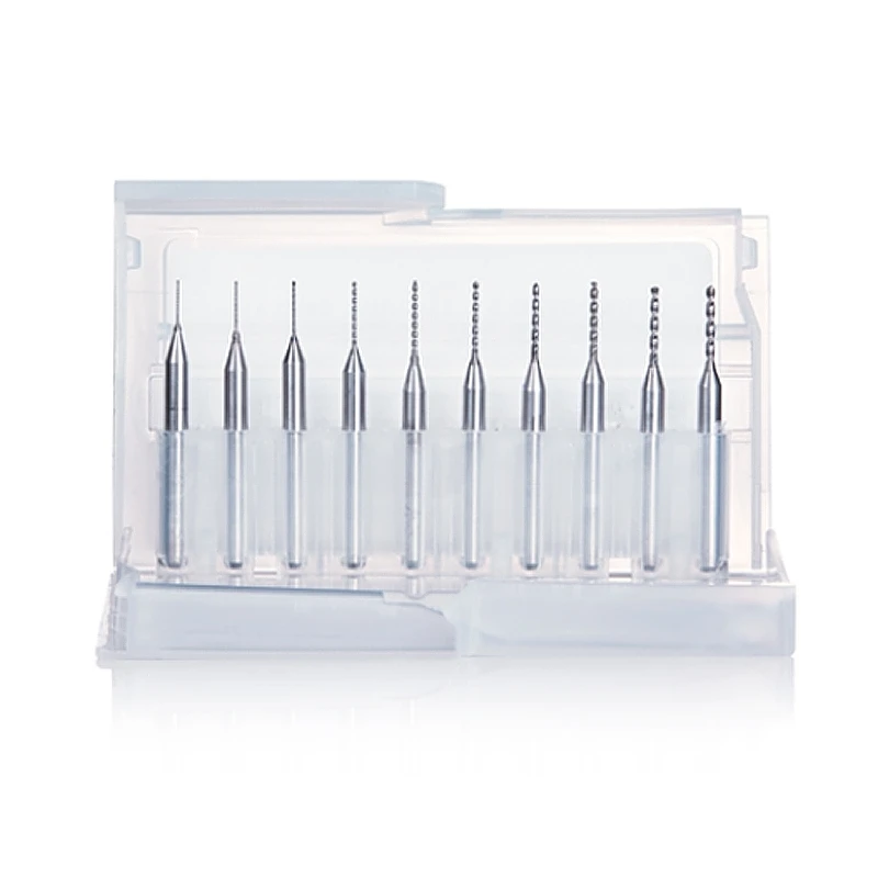 DSPIAE DB-03 Drill Bit 0.3-1.2mm Tungsten Steel Combo Set Model Tool Sliver Hand Tool Hobby Accessory 10Pcs/set