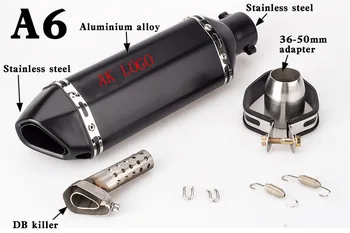 

36mm-51mm Universal Motorcycle Akrapoviccc Exhaust Modified Muffler Pipe Scooter Pit Bike Dirt Motocross R1 R3 R6 ER6N CBR250R