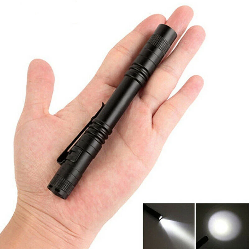 Алюминиевые фонари кемпинг Рыбалка Открытый 2 шт клип стилус Penlight