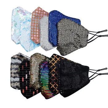 

Decorations For Women Shiny Pearl Rhinestone Face Mask Bling Elasticity Crystal Cover Face Jewelry Cosplay Decor Party Gift