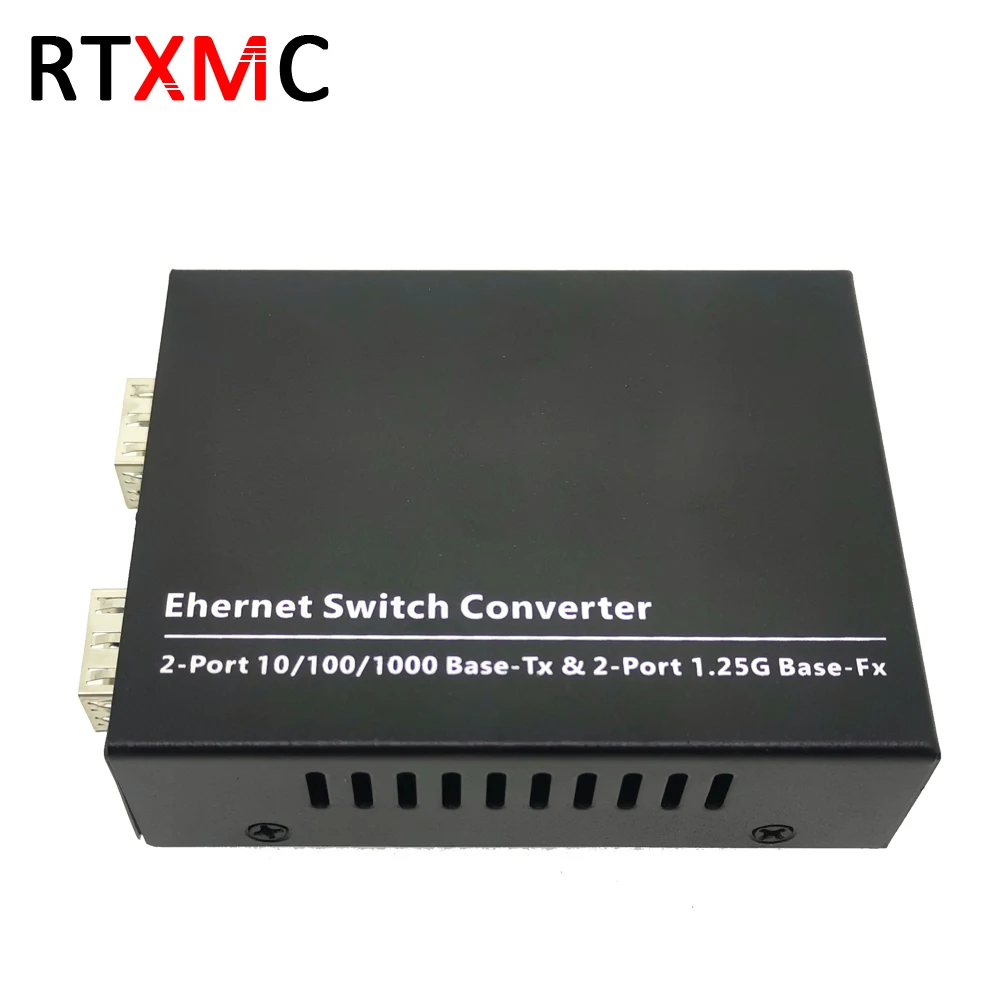 2SFP2E Gigabit Ethernet-коммутатор эфирной сети 2*1,25G SFP волоконно Порты и разъёмы& 2*10/100/1000 м УПТ гигабитное волокно Переключатель