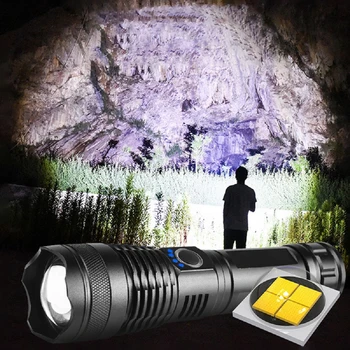 

XHP50.2 XHP50 most powerful flashlight 5 Modes usb Zoom led torch xhp50 18650 or 26650 battery Best Camping, Outdoor