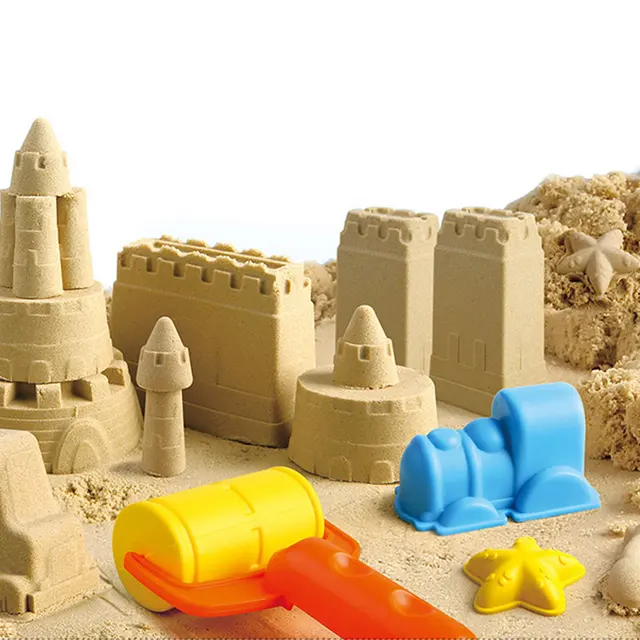 Children Indoor Play Sand Beach Toy Storage Bag Sand Shovel Tool Mold Set Starry Sky Sand Indoor Castle Beach Sandbox Toys New 3