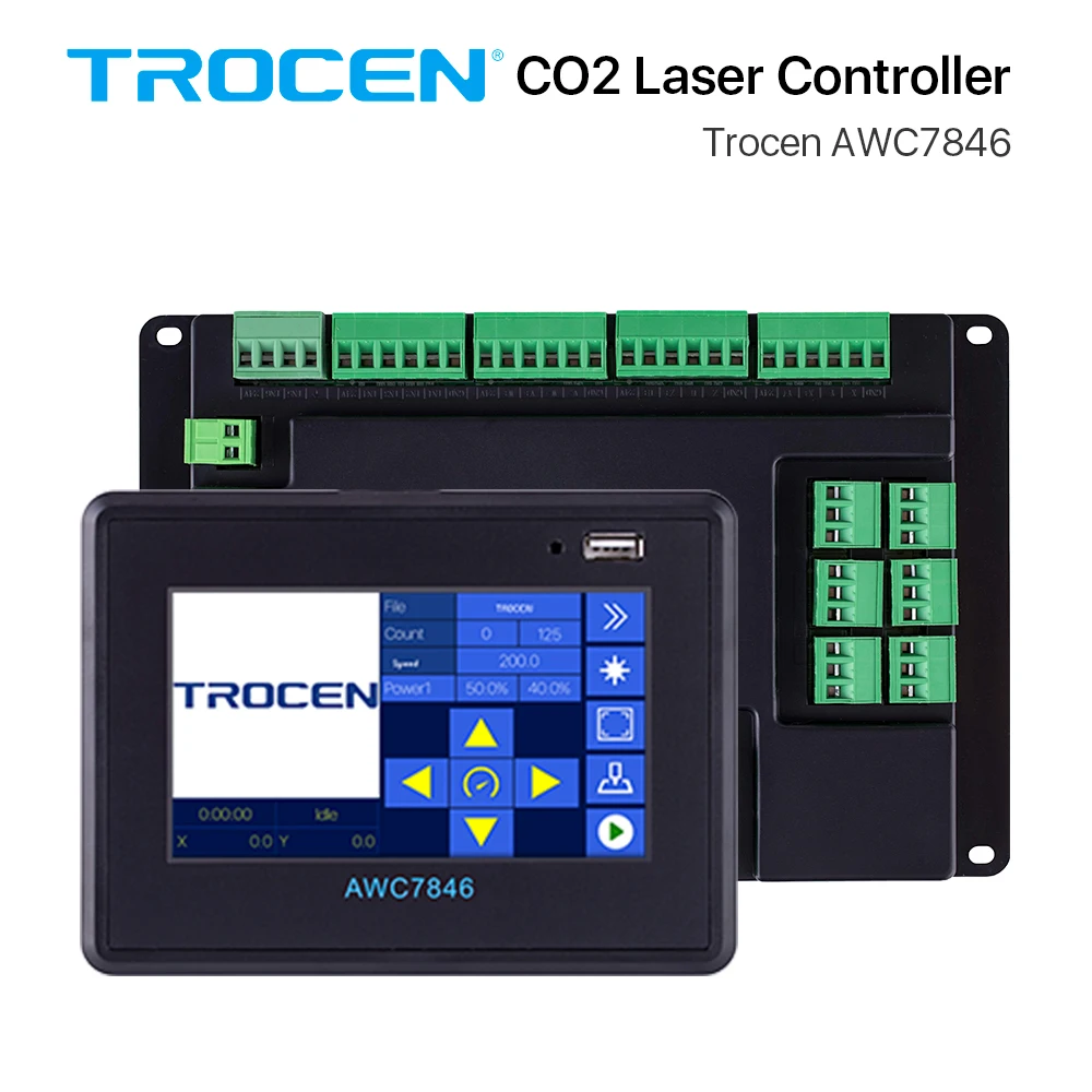 Trocen AWC7846 CO2 лазерный регулятор резака Системы DSP для шесть голов гравер лазерной