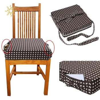 

Adjustable Comfort Splittable High Density Sponge Linen Seat Cushion Dining Chair Heightening Insole Chair Seat Cushion K802