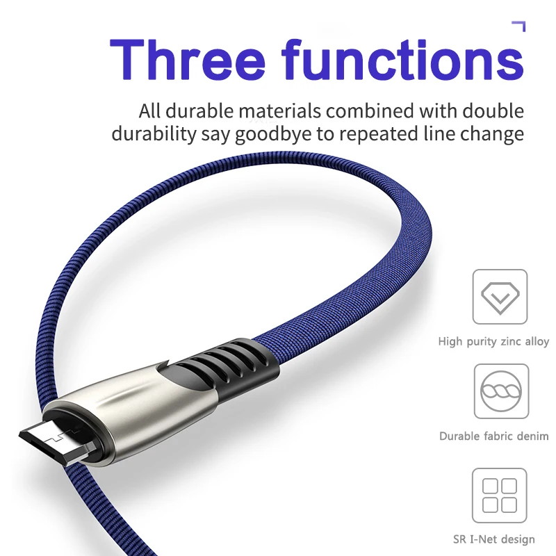 Прочный кабель Micro USB NOHON 3 м 2 1 быстрая зарядка для Xiaomi Redmi Note 5 Pro Android Samsung S7 зарядное