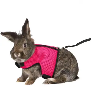 

Rabbit Harness And Leash Set Small Animal Soft Vest Harness And Leash Set For Bunny Rabbit Kitten Small Animal Pet Accessories