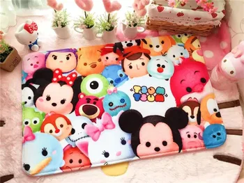 

Disney Duffy stitch mickey Flannel floor mat Bath Rug Absorbent Soft Bathroom Rugs Carpet for Shower Tub Bedroom Entry 40X60cm
