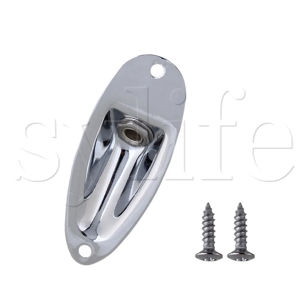 Chrome Boat Output Jack Plate Socket for Electric Guitar | Спорт и развлечения