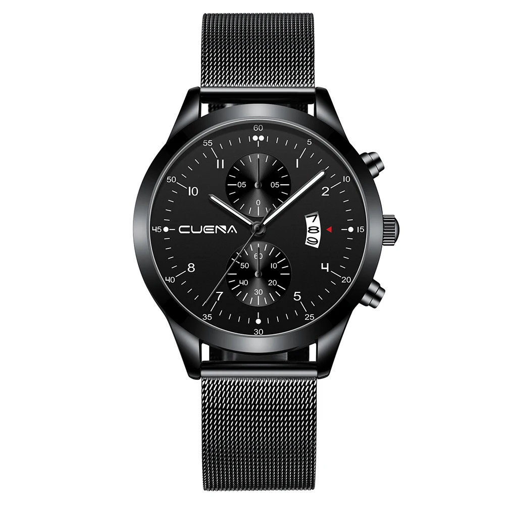 Часы Relojes CUENA мужские модные брендовые роскошные спортивные ультратонкие