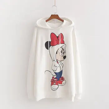 

Women's sweatshirt christmas cartoon printing hooded long sleeve casual hoodies women pullovers female Jumper Sweatshirts tops