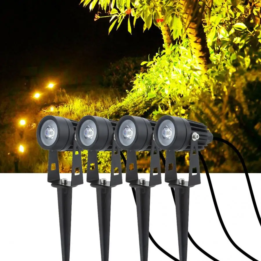 

4Pcs/Set LED Lawn Lamp IP65 Waterproof Ground Light 100-240V Outdoor Garden Courtyard Light