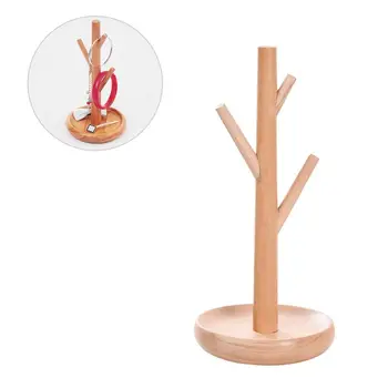 

1PC Tree Shape Jewelry Storage Rack Fashion Wooden Earrings Holder Jewelry Organizer Necklace Display Stand For Home Shop