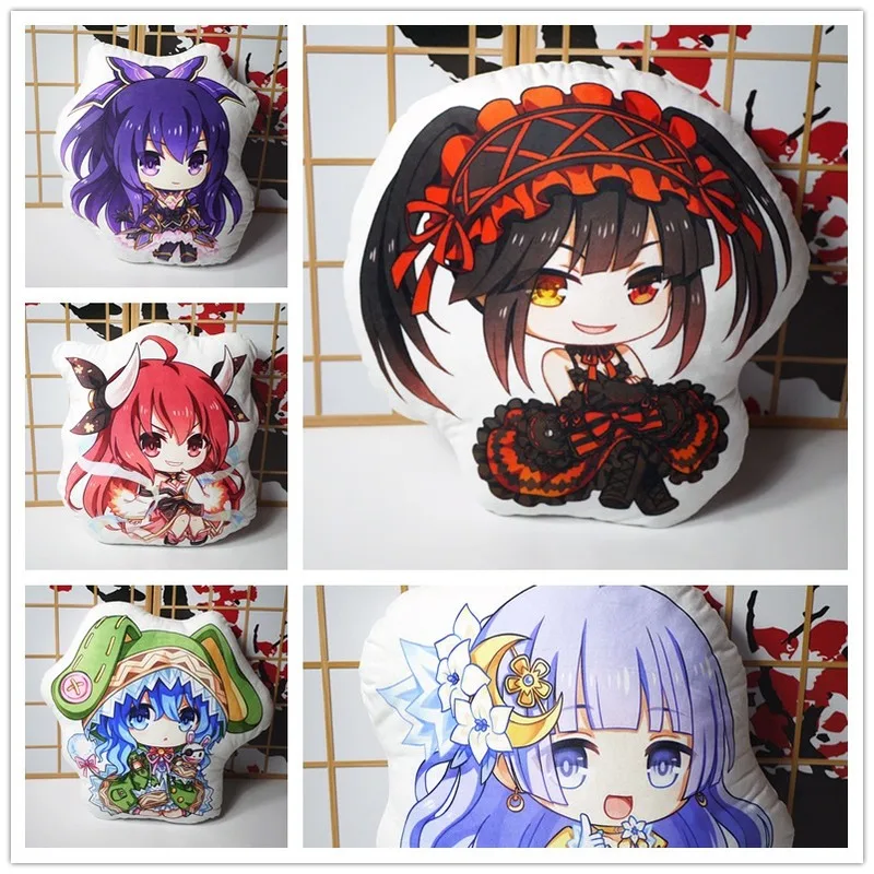 Аниме Дата Живая фигурка Подушка игрушка Tohka Kotori Yoshino Куруми изаёи плюшевая кукла