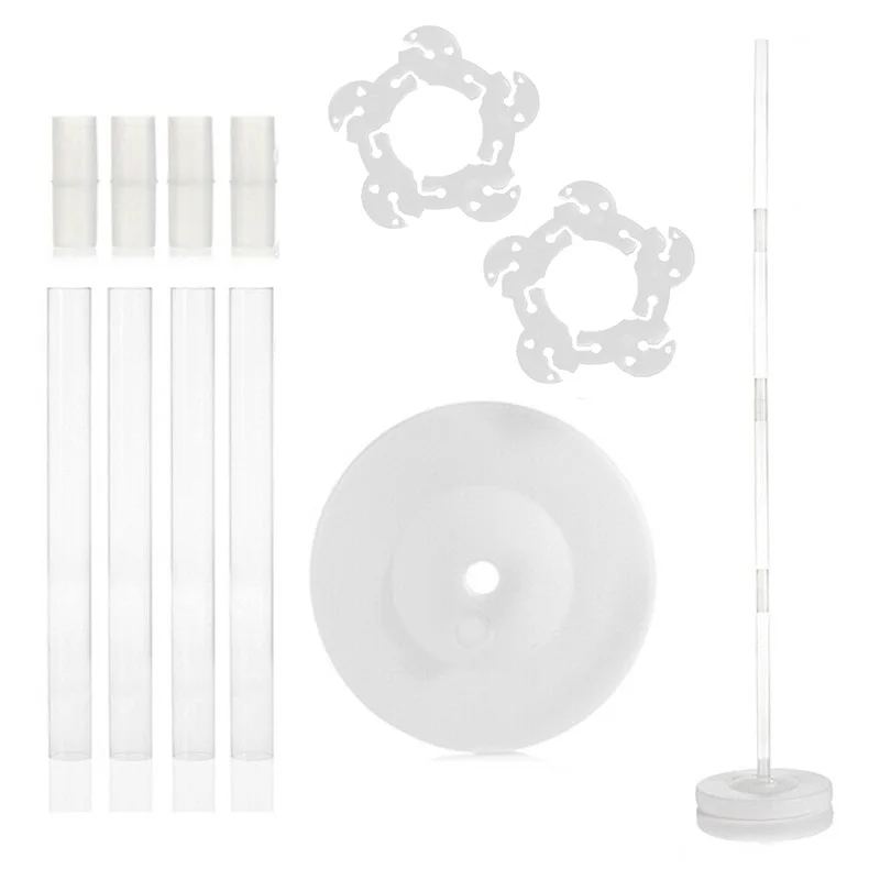  Sets Arch Stand Bases Poles Plastic For Party Latex Ballons Holder Wedding Birthday Balloon Column 
