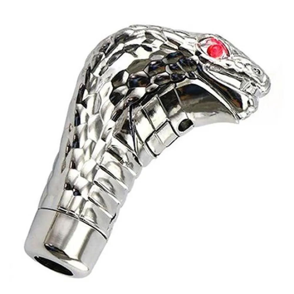Vehemo LED Eyes Cobra Car Gear Shift Knob Auto Gear Shift Knob Lever Manual Gear Shift Knob Truck Gaitor Boot Universal SUV