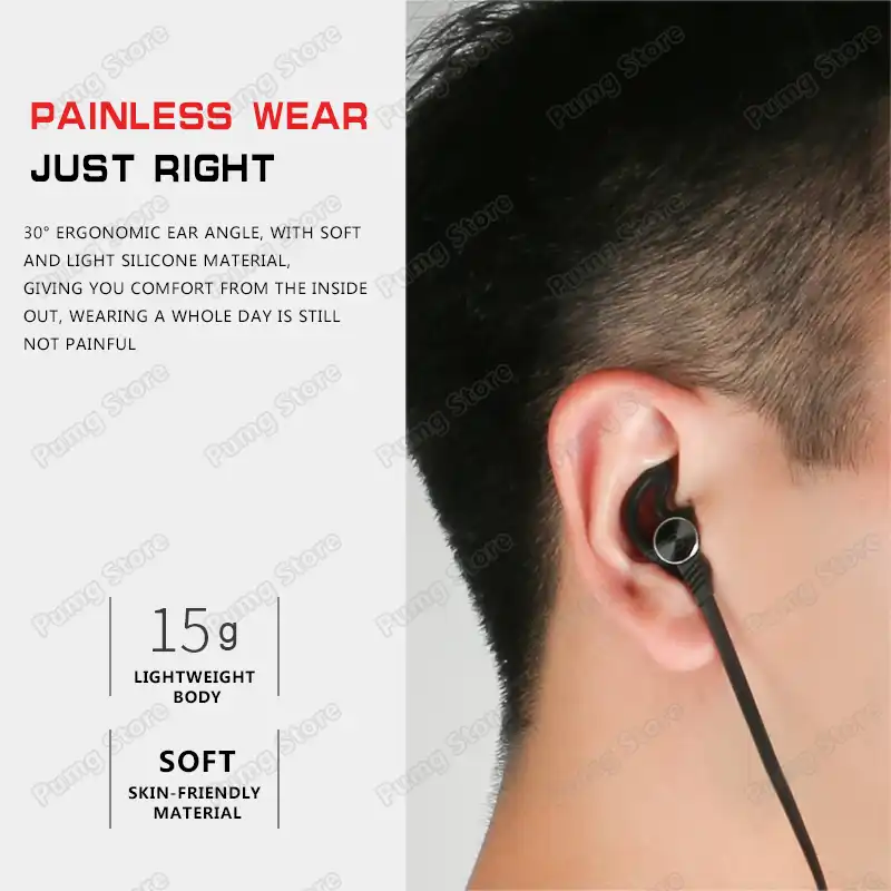 Langsdom Bluetooth スポーツワイヤレスヘッドフォン L5b Bluetooth ゲームヘッドセットステレオ送料ゲーム女の子 イヤフォンネックバンドイヤホン L5 Earphone Super Bass Earbuds With Microphonemetal Earphones Aliexpress