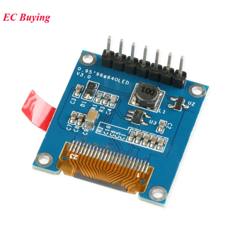 0.95" 0.95 inch Full Color OLED Screen LCD LED Display Module 96x64 SPI Serial Port Parallel Interface SSD1331 Controller 96*64