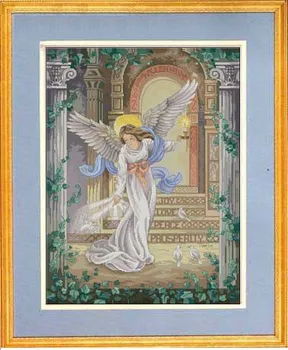 

HH WY Top Quality Lovely Counted Cross Stitch Kit Millennium Angel Goddess and Dove Doves dim 3870