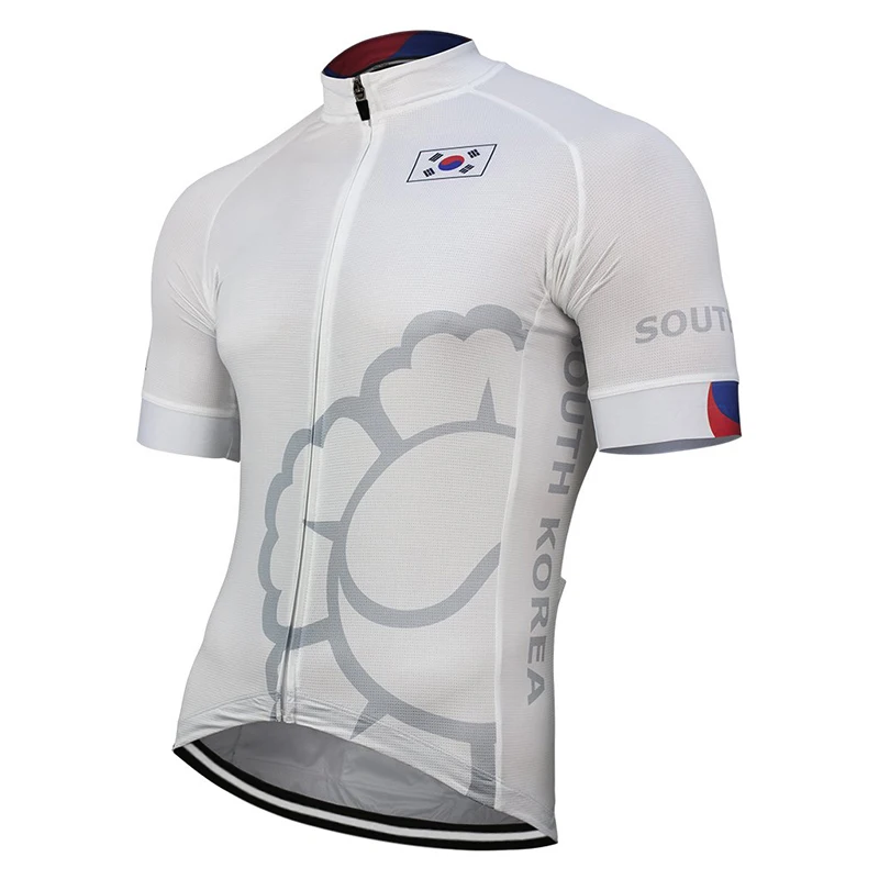 

Retro Sports SOUTH KOREA Universal Factory Men's Classic Race Cycling Jersey Polyester Breathable White Customizable
