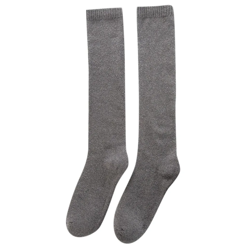 Мужские осенние зимние повседневные толстые теплые махровые носки бархатные носки - Цвет: Темно-серый