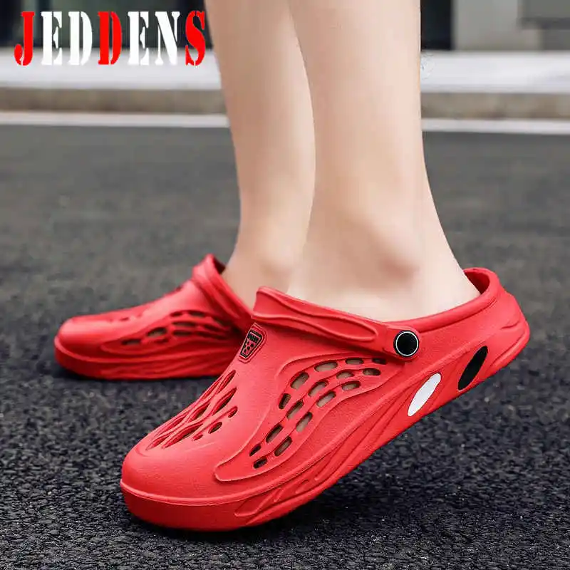 Clogs Mens Plastic Shoes With Holes Garden Beach Sandals, 51 OFF