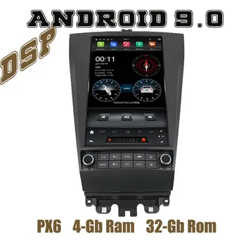 

12.1" IPS Tesla Style android 9.0 car radio gps player for honda accord 2003 2004 2005 2006 2007 PX6 with DSP wifi usb 4+64G