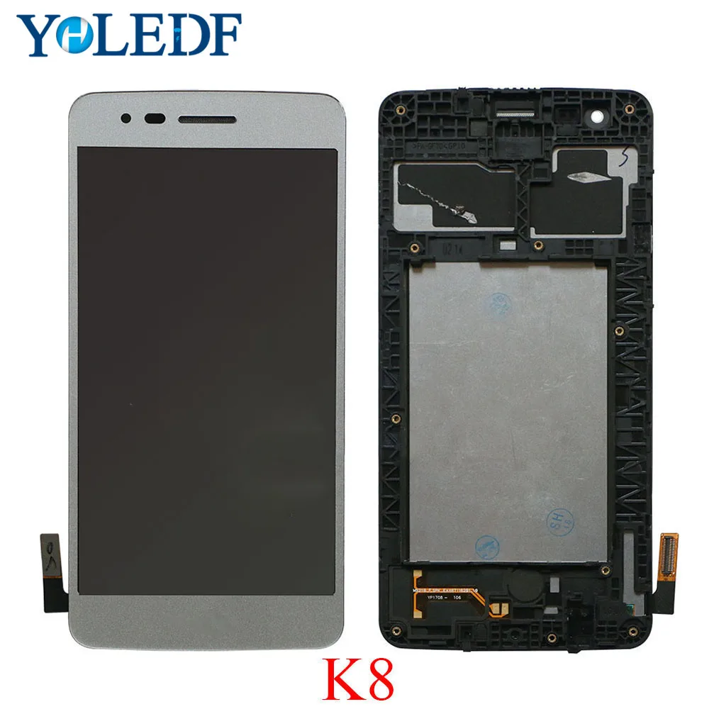 100% teste LCD для LG K8 2017 lcd дисплей сенсорный экран панель дигитайзер сборка X240 X240H X240K