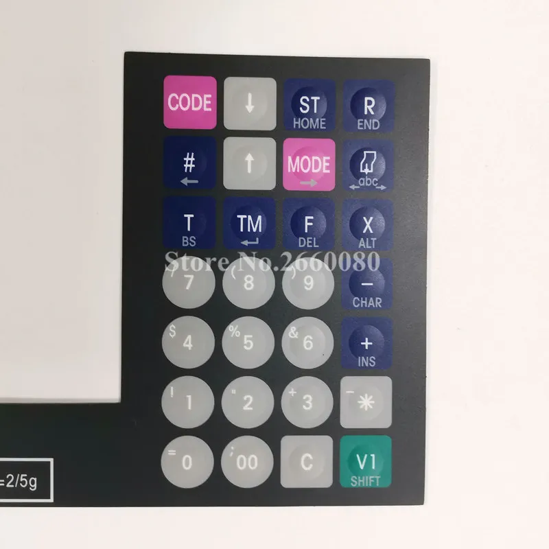 Mettler Toledo 3600 Filme Teclado Inglês Versio Balanças Mettler Tigre 8442 P8442 3650 3680 Código de Barras p n: 71207380 Peças Lote - Imagem 2