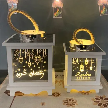 

Ramadan LED Lantern Night Light 2020 Eid Al-Adha Muslim Home Decoration Lamp Eid Mubarak Festival Home Decoration Lamparas Decor